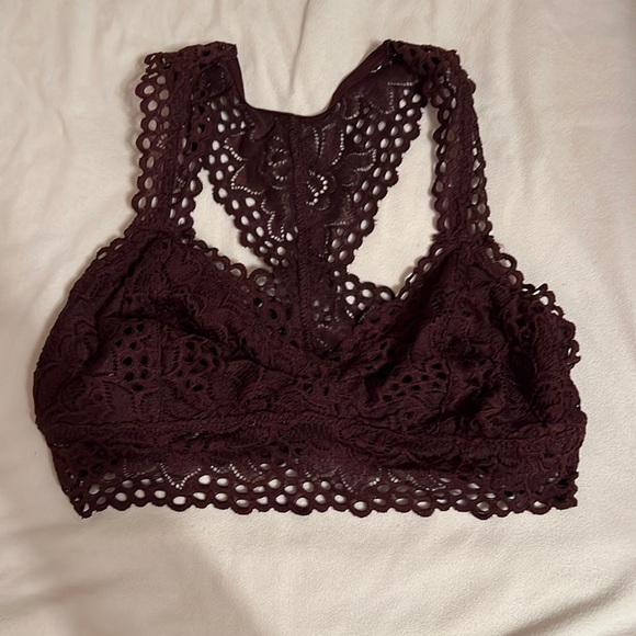Aerie Burgundy Bralette - Picture 2 of 5